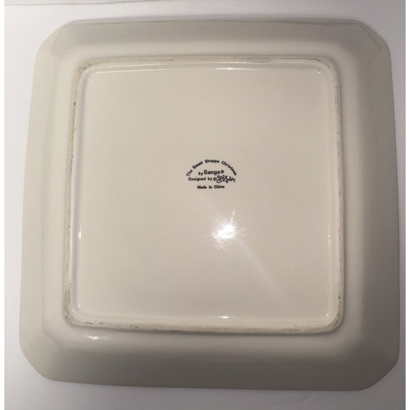 Vintage The Sweet Shoppe Christmas Sango Sue Zipkin Design Cookie Tray Holiday - Picture 2 of 3